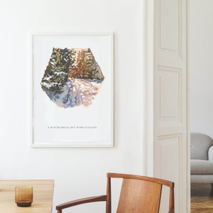 A Winter Breeze Met Warm Sunlight / stampa in bambù fine-art