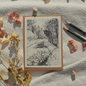 You feel like home | postcard