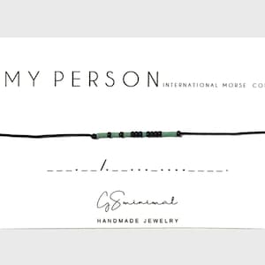 Youre my person bracelet, My Person Morse Code Bracelet, Best Friend Bracelet, Simple beaded bracelet, meaningful bracelets, Grey&#39;s Anatomy