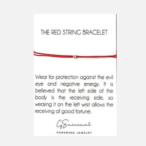 Red String Bracelet for Protection, Sterling Silver 3mm Bead Bracelet, Red Lucky Bracelet Couples, Red Kabbalah Bracelet, Gift For Men Women
