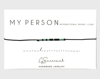 Youre my person bracelet, My Person Morse Code Bracelet, Best Friend Bracelet, Simple beaded bracelet, meaningful bracelets, Grey's Anatomy