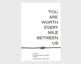 LONG DISTANCE RELATIONSHIP Gift for boyfriend - Couples Bracelet -Thoughtful gift for him - Gift for Her - Long distance bracelet couples