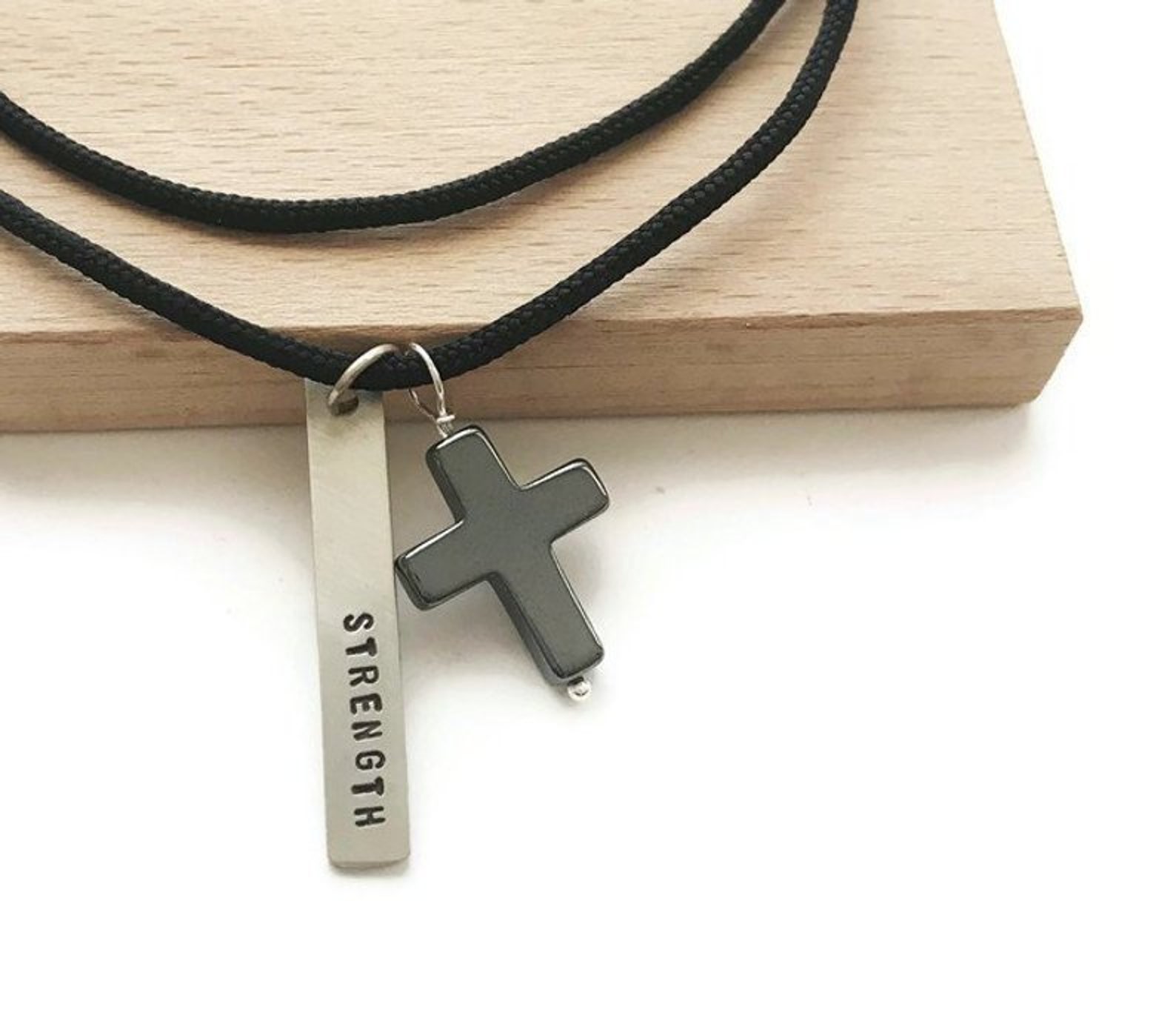 Mens custom cross necklace Clearance