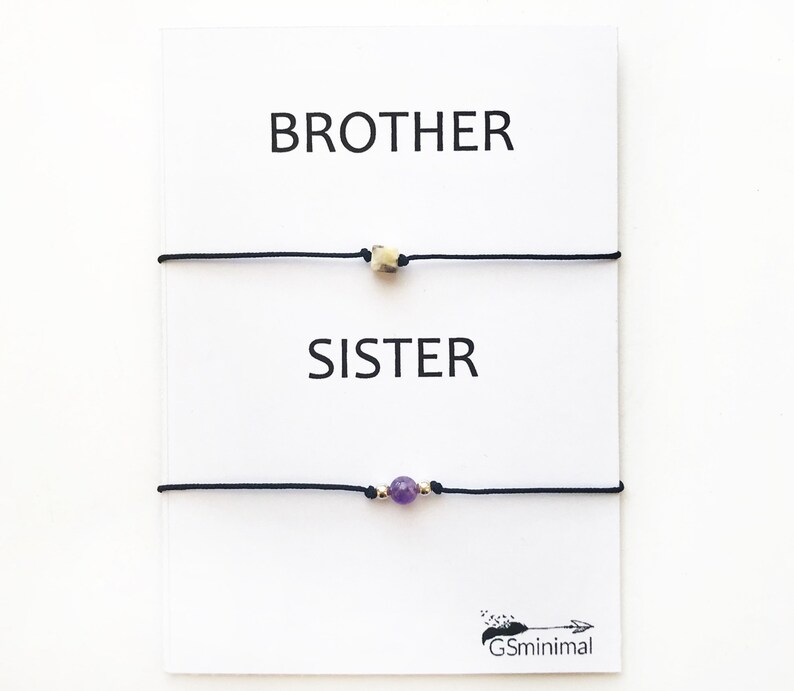 Brother Sister Bracelets Family Bracelet Set Matching Etsy