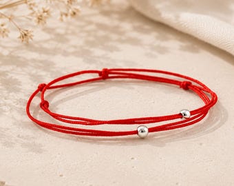 Red String of Fate Bracelets - Couples Matching Kabbalah Jewelry.