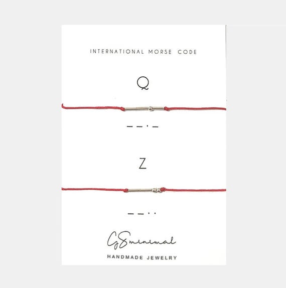 Morse Code Couples Love Bracelets with Initial Personalized Adjustable  Knotted Bracelet Set for Best Friends Boyfriend Girlfriend