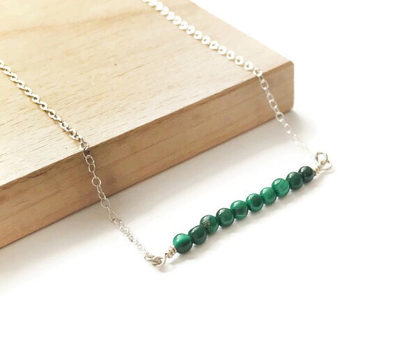 Layered Reconstituted Turquoise Necklace Sterling Silver Layered Reconstituted Turquoise Necklace Sterling Silver
