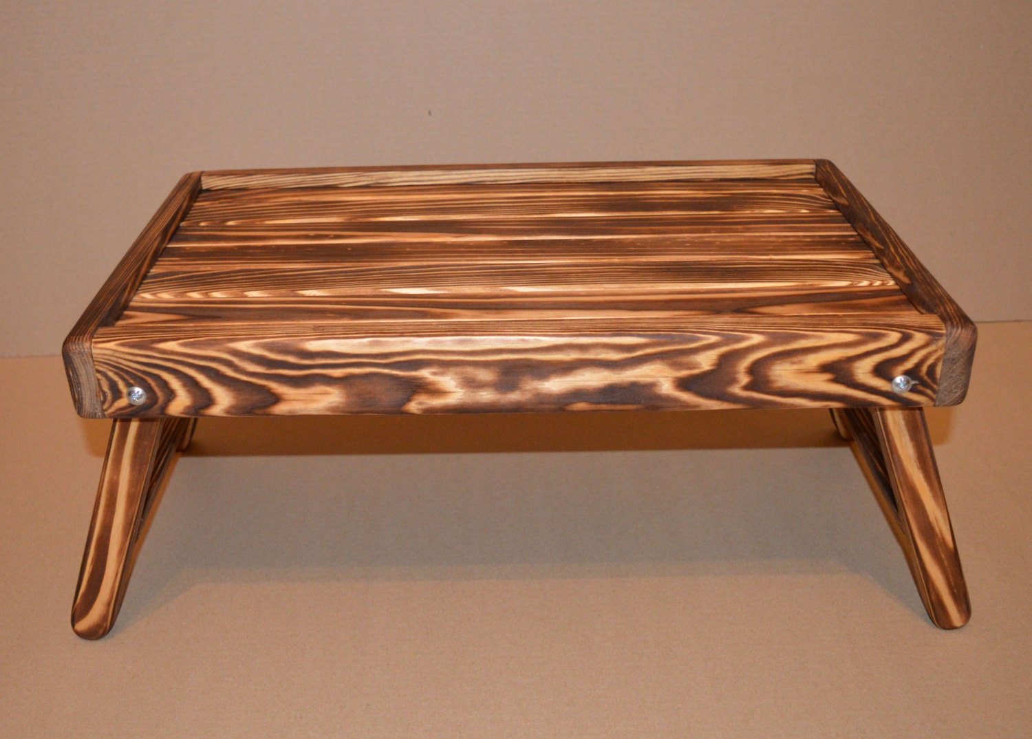 Rustic Wooden Laptop Table / Computer Table / Breakfast in bed Etsy