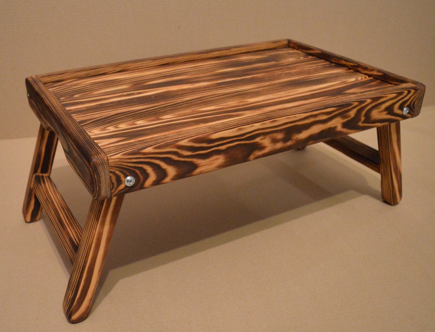 Rustic Wooden Laptop Table / Computer Table / Breakfast in bed Etsy