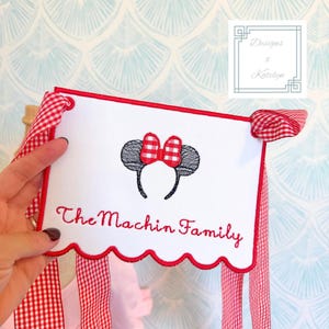 Magical Mouse Stroller Tag: Custom Family Name Stroller Spotter