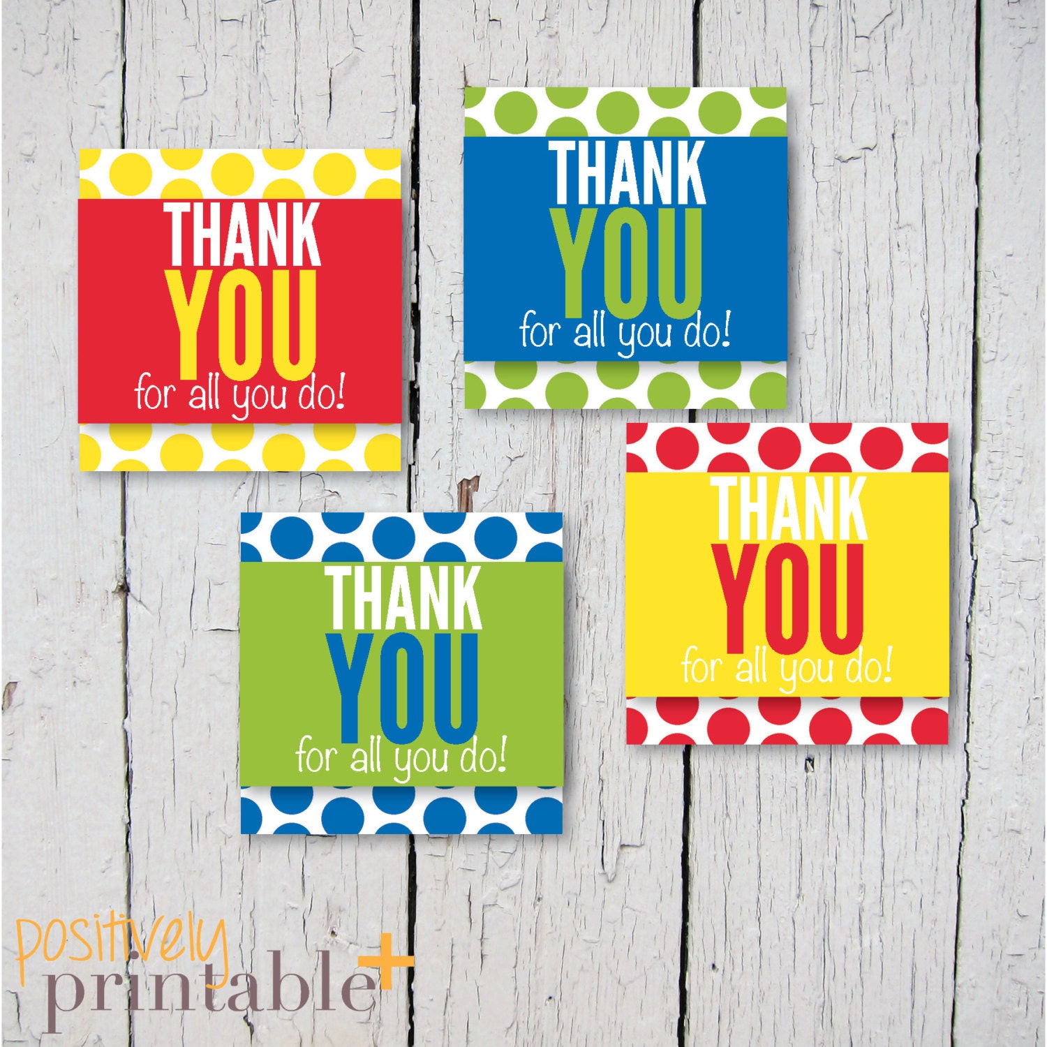 Thank You for All You Do Printable Stickers Cupcake Toppers Etsy