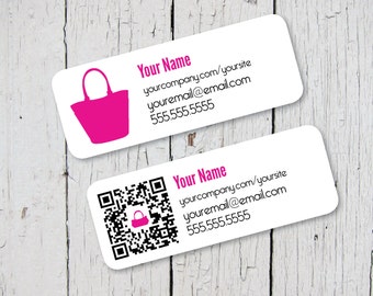 Brochure and Catalog Label design QR Code Option  - {Printable for Avery 8160/5160}