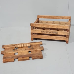 Twin Brook Farms Wooden Egg Crate One Dozen