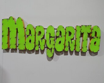 Metal Margarita Wall Sign
