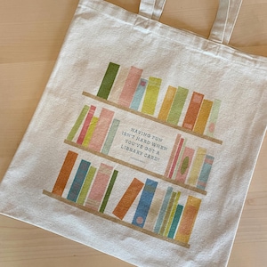 Sac fourre-tout en toile S'amuser n'est pas difficile quand on a une carte de bibliothèque Arthur Quote Book Illustration Book Bag