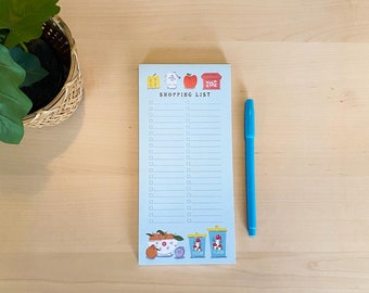 Kitschy Kitchen Shopping List Magnetic Notepad With Vintage Pyrex Illustrations