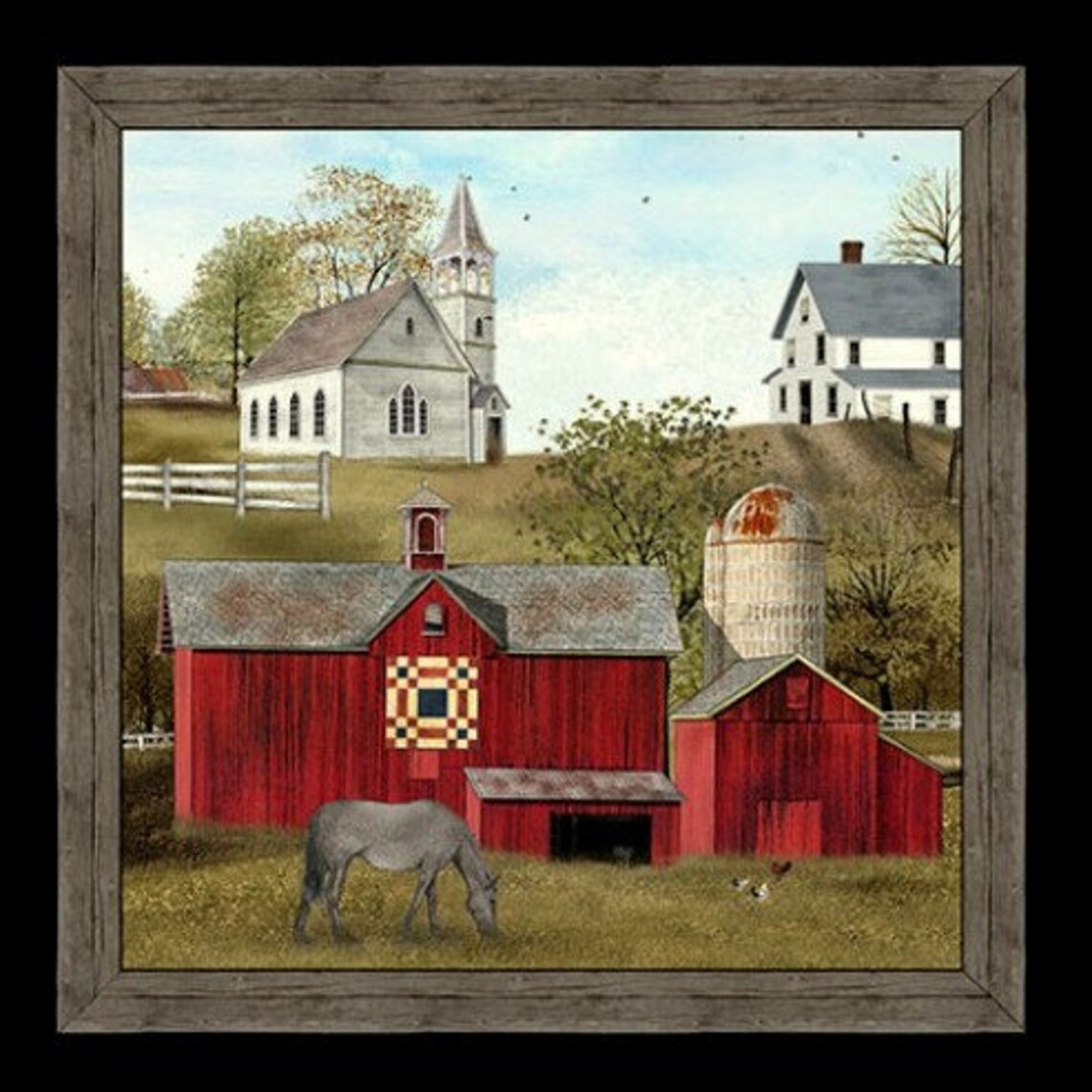 Headin Home Scenic PanelBilly Jacobs FabricPrimitive Quilt Etsy