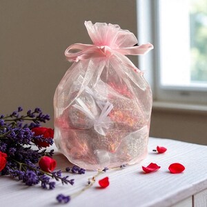Lavender Rose Drawer Sachets, Rose Drawer Sachets set of 12