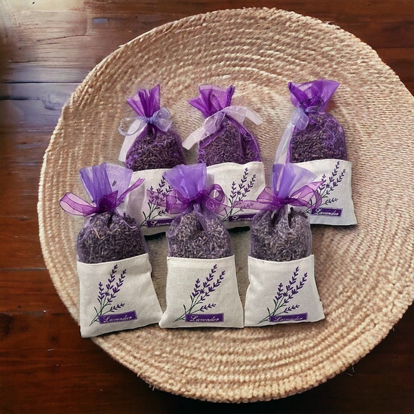 Lavender Gift Set, 6 Lavender Sachets or 12 Lavender Sachets