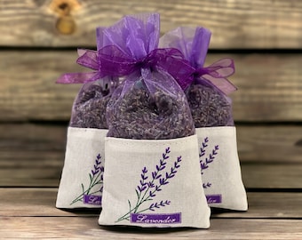 Lavender Sachets, fragrant lavender flowers, select 3, 6 or 12