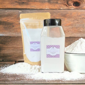 Natural Carpet Freshener Powder that is deodorizing and scented with pure essential oils