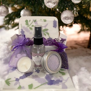 Small Lavender Gift Box, Lavender Gift Set with 5 items image 8