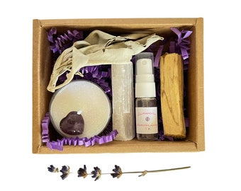 Tiny energy cleansing kit, smudge kit for clearing, house blessing