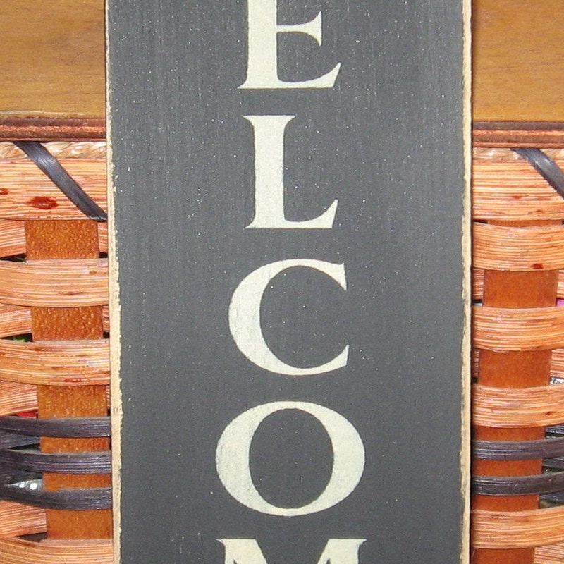 Vertical Welcome Sign - Etsy