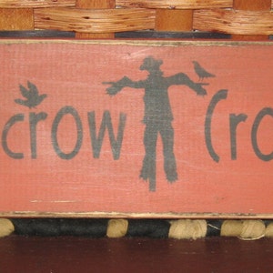 Primitive Scarecrow Crossing sign fall~autumn~harvest