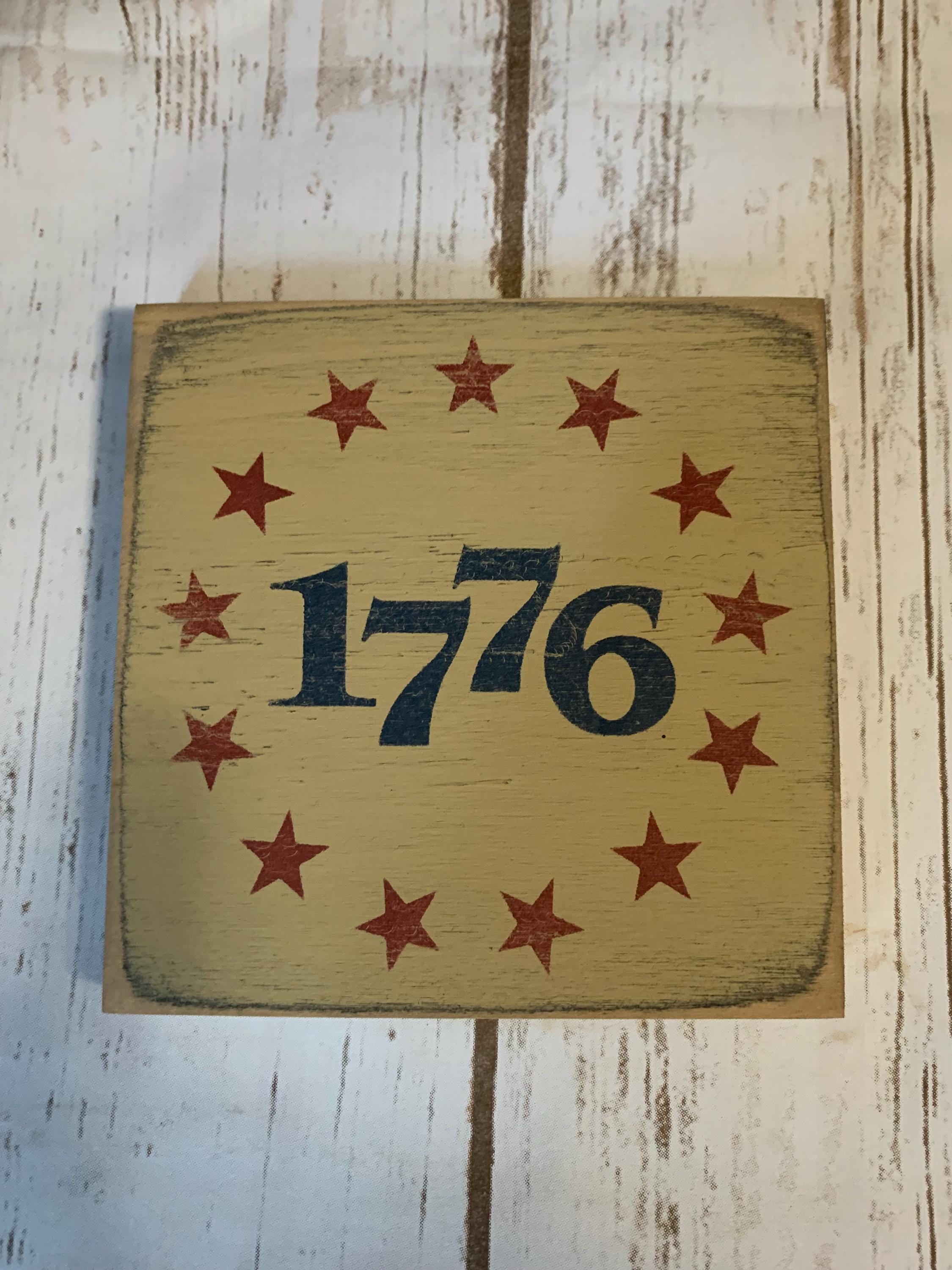 Primitive Country 1776~ 5” Shelf Sign Americana - Etsy