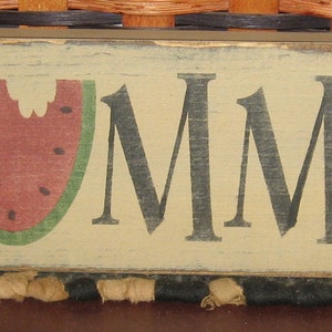 Primitive Country Summer 12&quot; sign