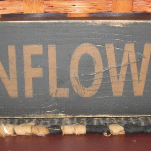 Primitive Country Sunflowers 12" sign