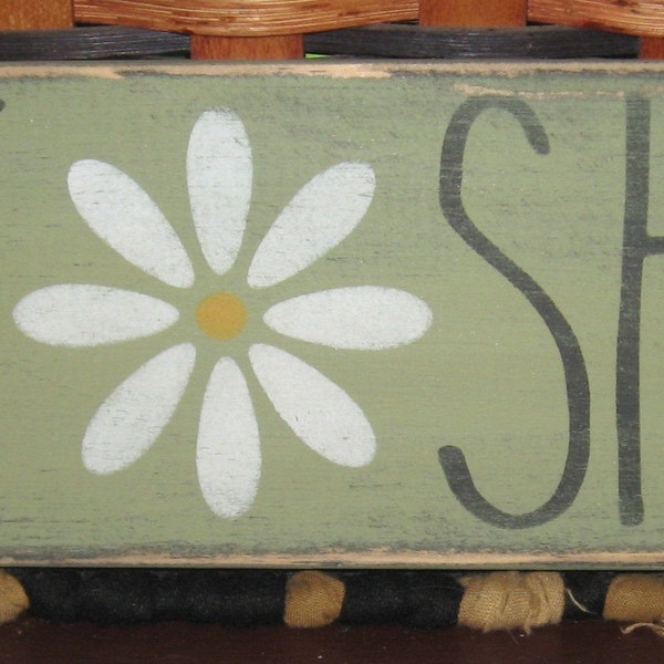 Primitive Country She Shed 12" sign