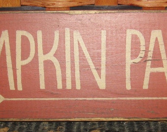 Primitive Pumpkin Patch sign