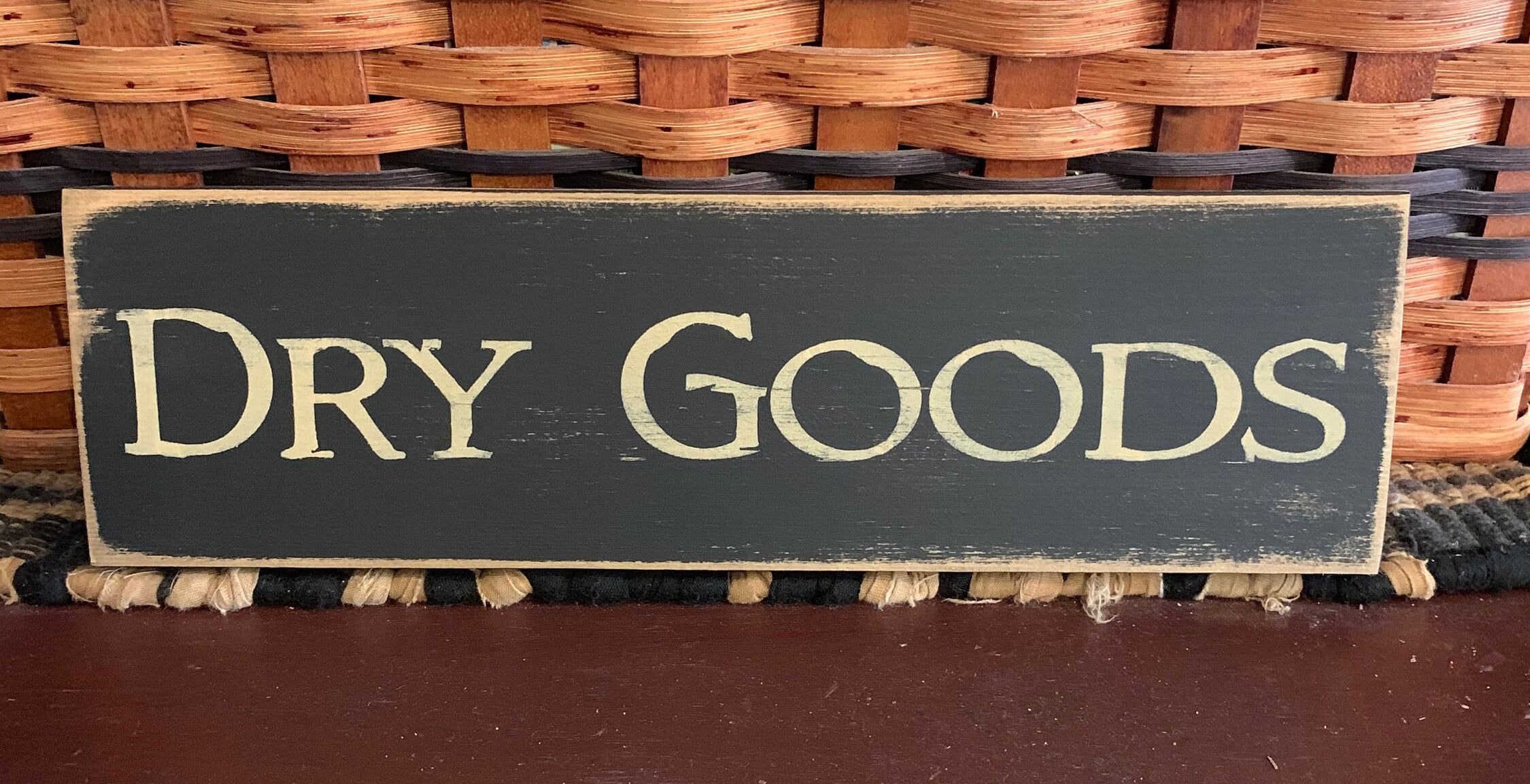 Primitive Country Dry Goods 12" sign-kitchen