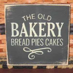 Primitive Country The Old Bakery mini sq sign