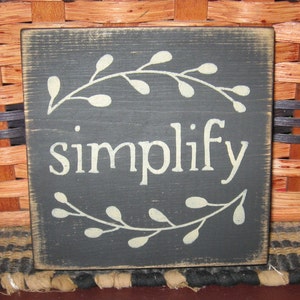 Primitive Country Simplify mini sq sign