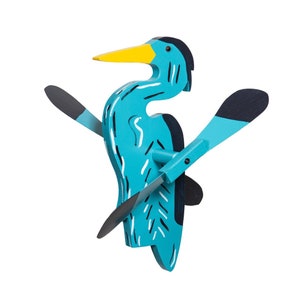 Handcrafted Heron Whirly Bird
