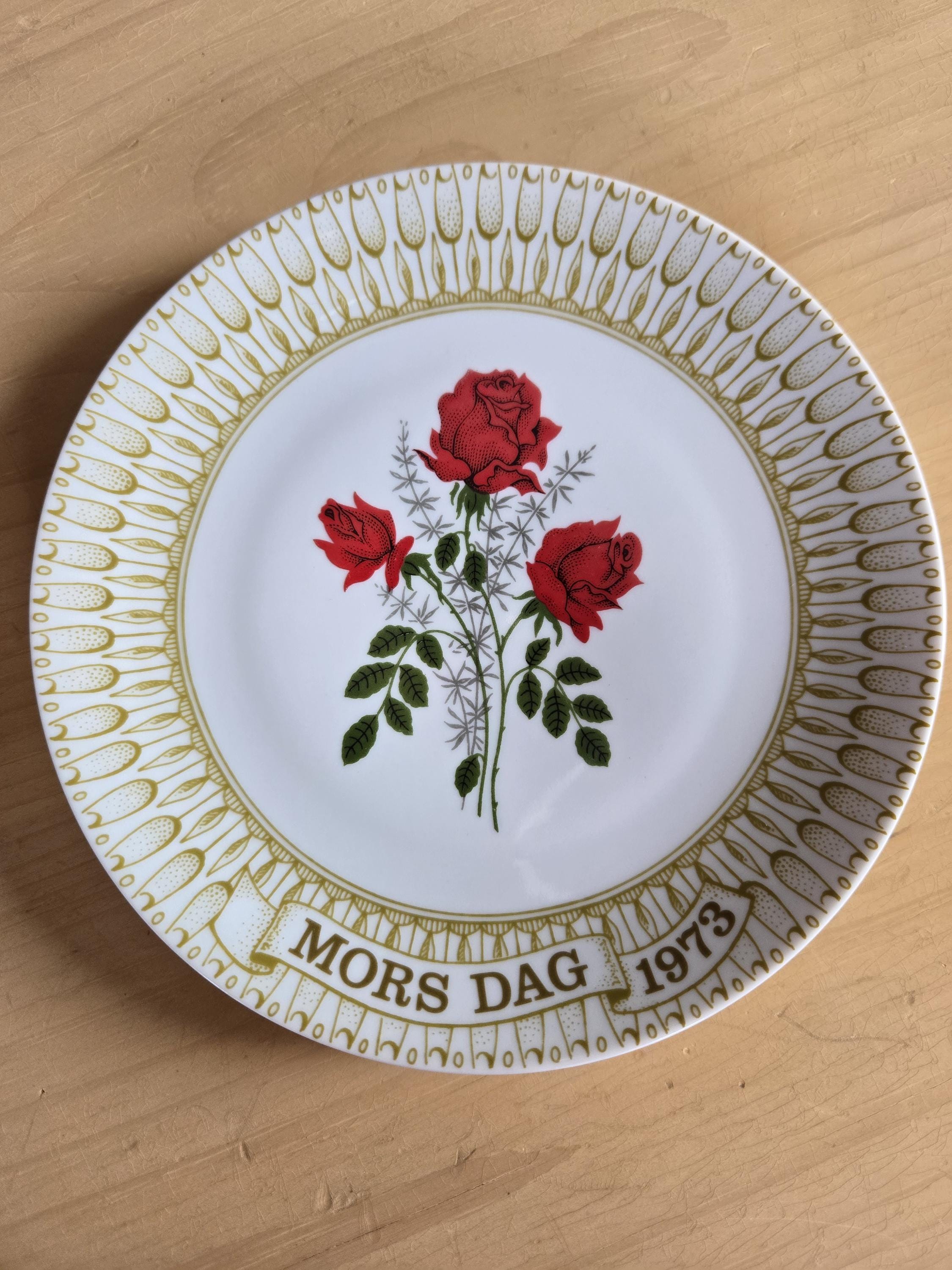 Mors Dag Plate 1973 - Etsy Canada
