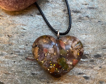 Heart Shape Orgonite Pendant