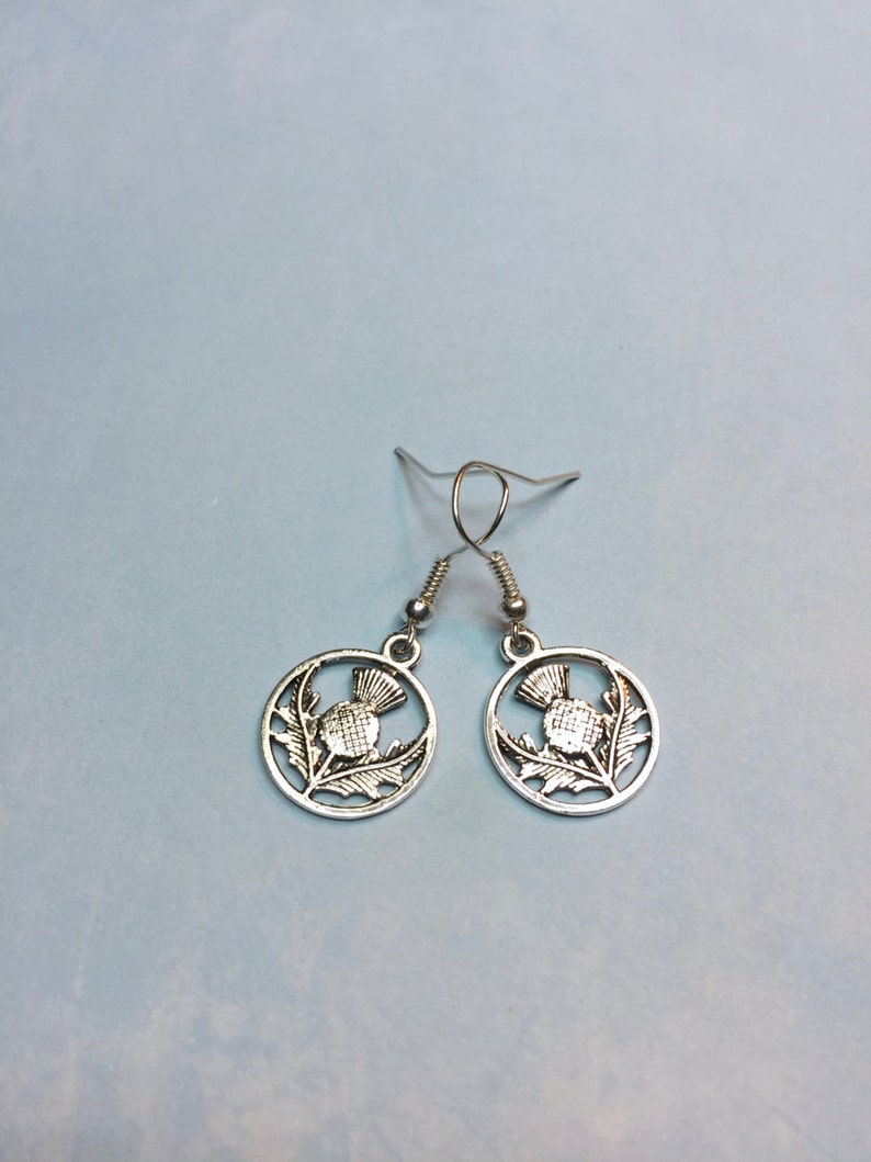 Outlander Sassenach Earrings~Thistle Earrings-GOLD-Celtic jewelry-Scottish jewelry-Outlander Inspired-Celtic-Irish-Scottish-thistle jewelry