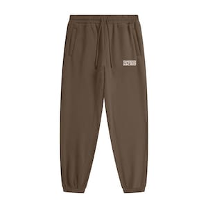 Oversized Homebody Society Joggers, Cozy Winter Fashion, Bear Design, Loungewear, Gifts for Christmas, Streetwear Sweatpants