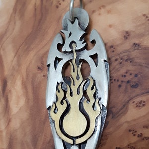 Dragon pendant inspired by Skyrim Celtic Viking Akatosh