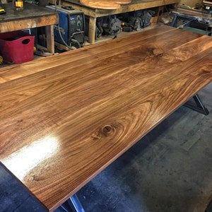 Black Walnut Trestle Dining Table - Etsy