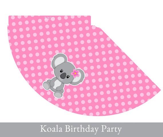 koala party hat birthday hat printable party hat printable etsy birthday hat template