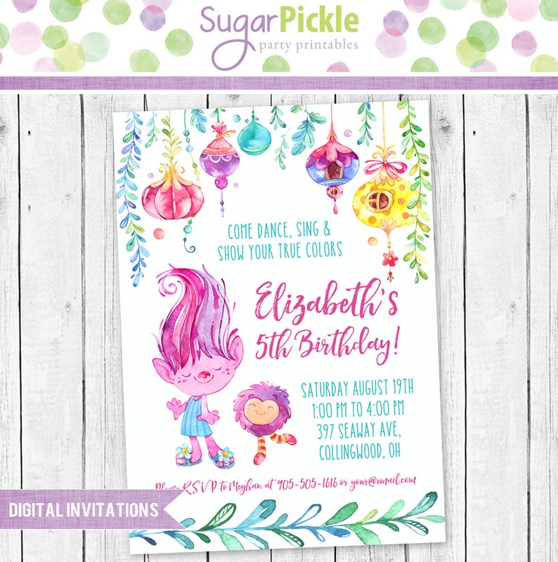 Trolls Birthday Invitation, Trolls Invitation, Trolls Occasion, Trolls Dance occasion Invitation, Trolls Birthday celebration Printable invitation picture about Trolls Birthday Invitations Printable called Trolls Birthday Invitation, Trolls Invitation, Trolls Bash, Trolls Dance bash Invitation, Trolls Birthday social gathering Printable invitation