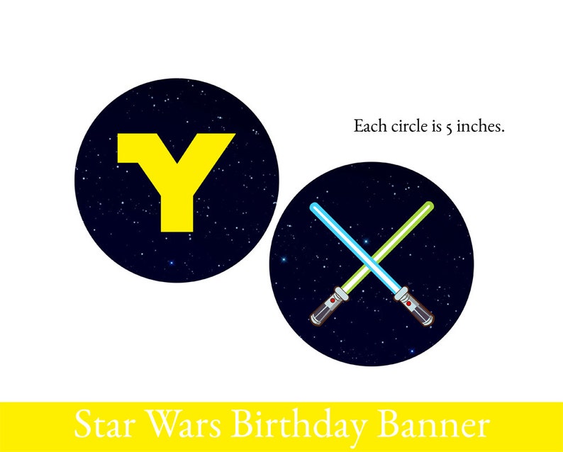 Download Party Supplies Paper Party Supplies Star Wars Decoration Star Wars Party Pack Star Wars Party Printable Birthday Banner Star Wars Banner Star Wars Birthday Banner