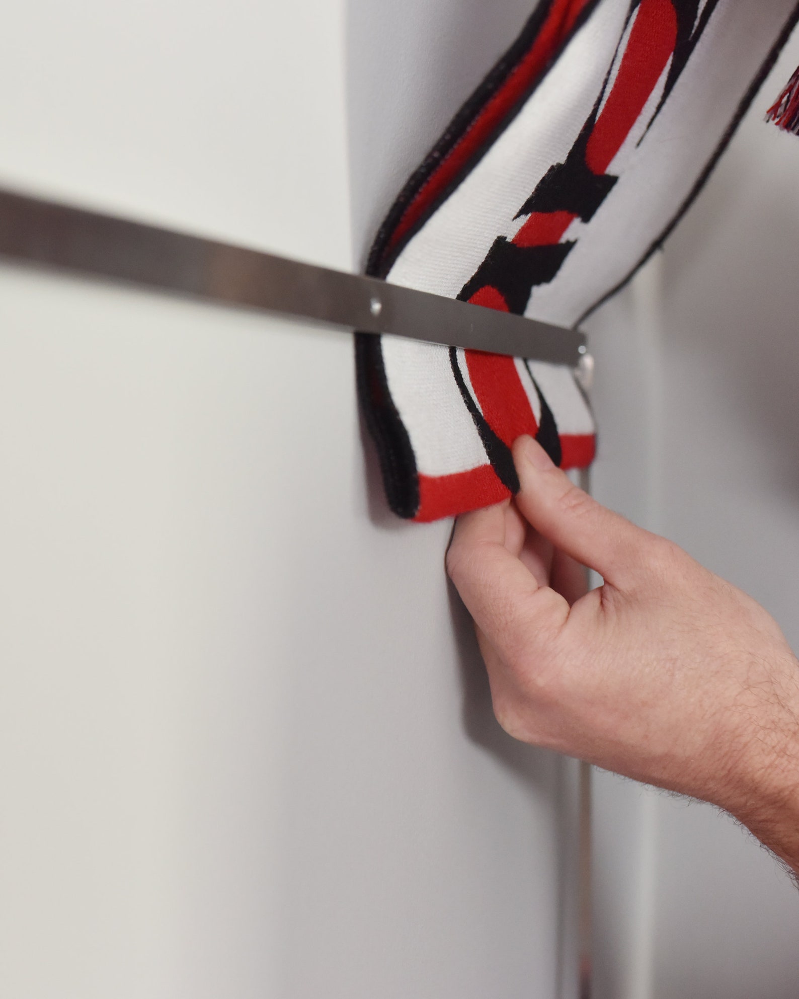 Sport scarf display rack Football Soccer scarves display Etsy