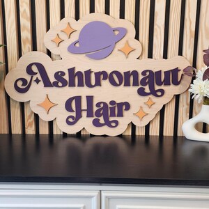 Custom Wood Salon Sign: 3D Laser Cut Business Logo Decor image 18
