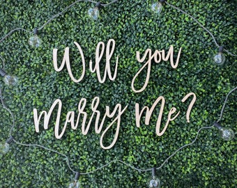 Will You Marry Me? Wood Letters for Surprise Proposal Setup Valentine's Day